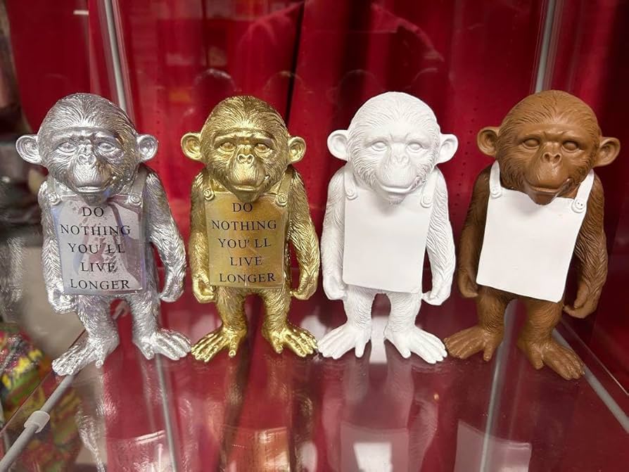 Banksy Kevin FrancisCeramics  猿 陶器 彫刻 置物 Banksy Kevin FrancisCeramics 猿 陶器 彫刻 置物